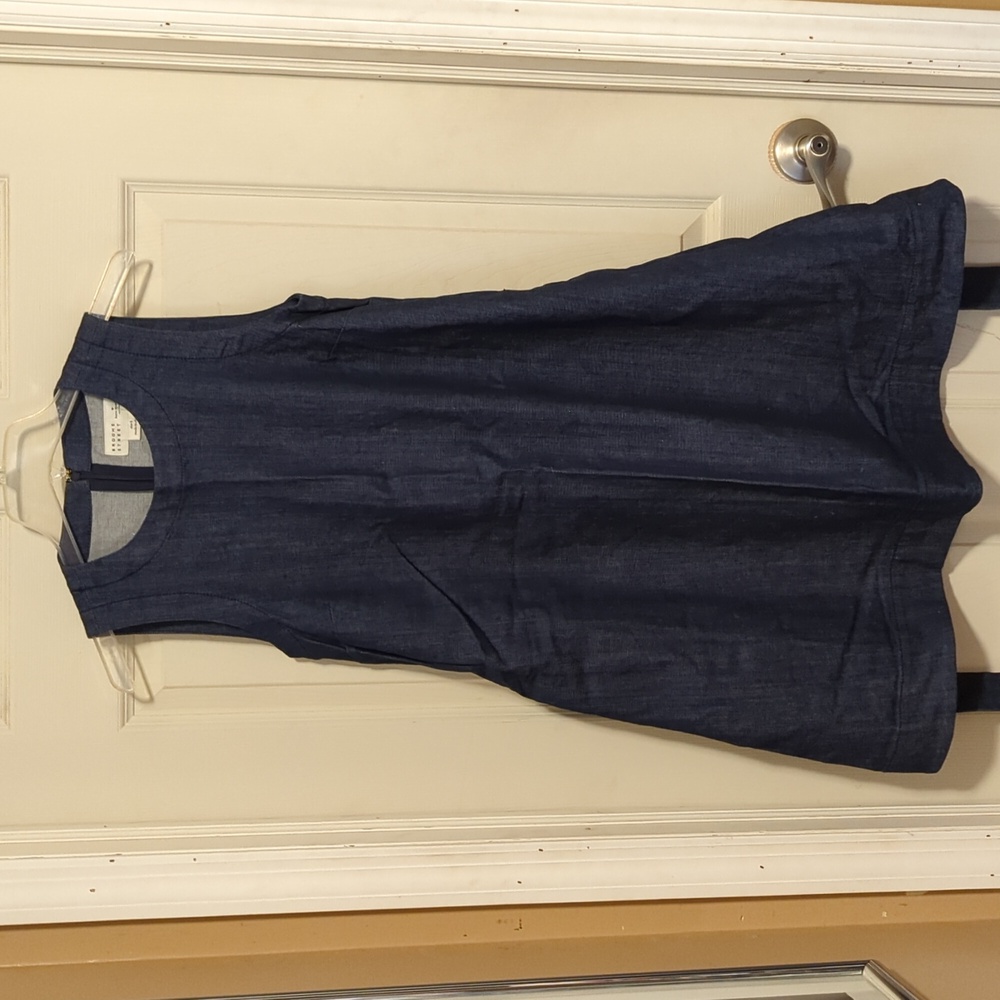 NWOT Kate Spade Broome Street Collection Denim Sleeveless Dress Size Small - Picture 11 of 12